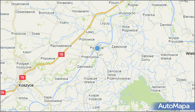 mapa Wola Przemykowska, Wola Przemykowska na mapie Targeo